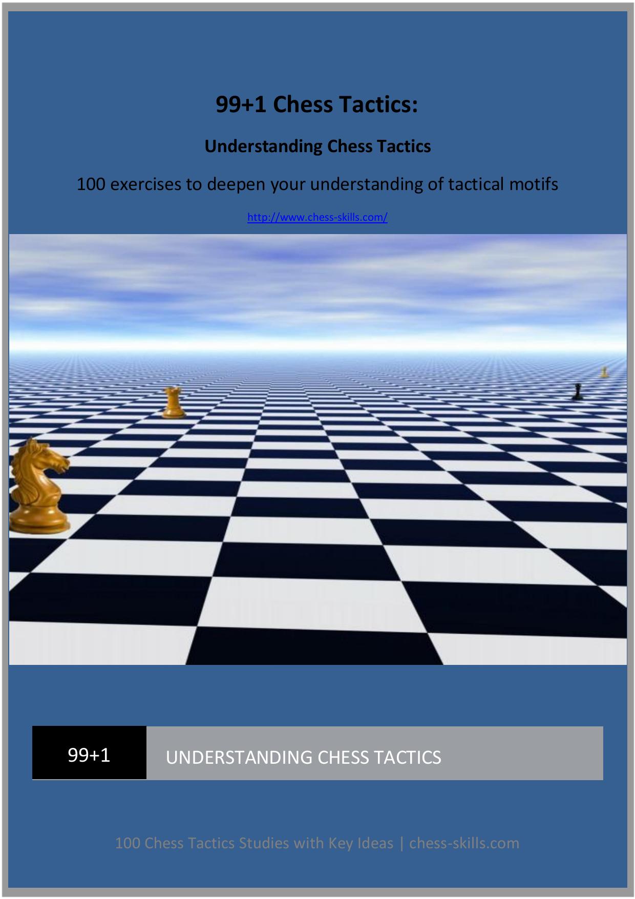 99+1 Chess Tactics Understanding Chess Tactics 100 exercises to deepen your understanding of tactical motifs by Louis Holtzhausen