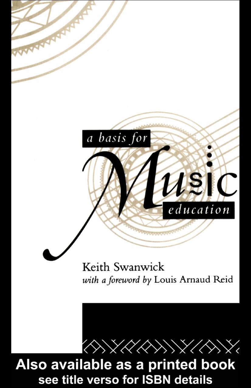 A Basis for Music Education by Keith Swanwick