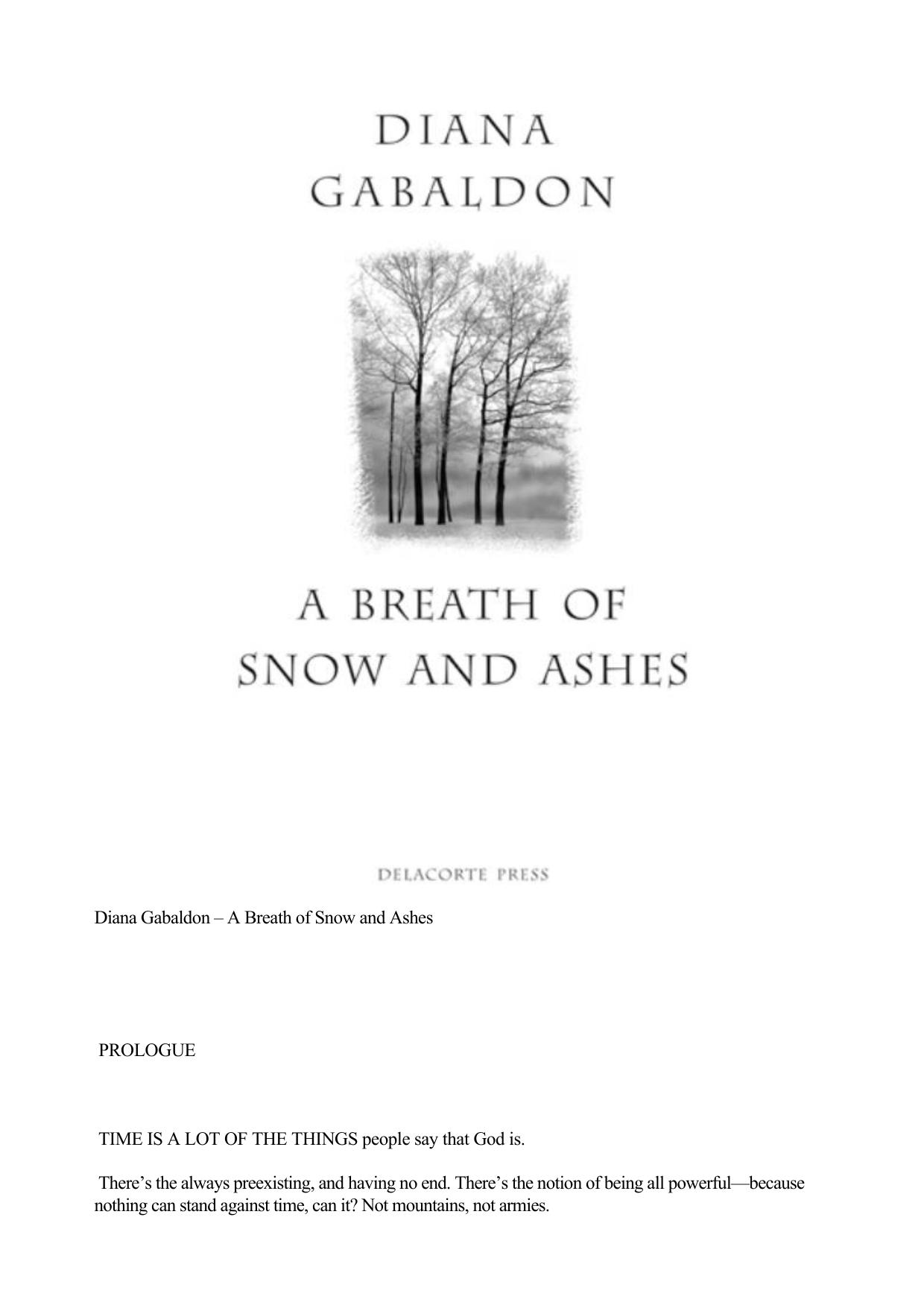 A Breath of Snow and Ashes by Diana Gabaldon