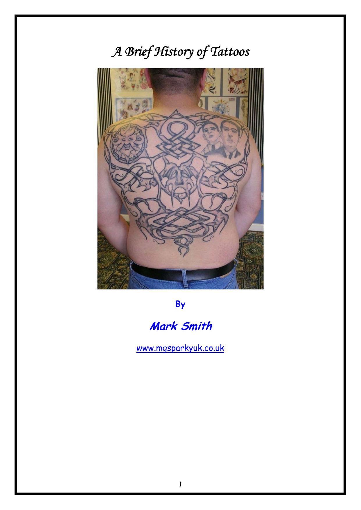A Brief History of Tattoos by Mark