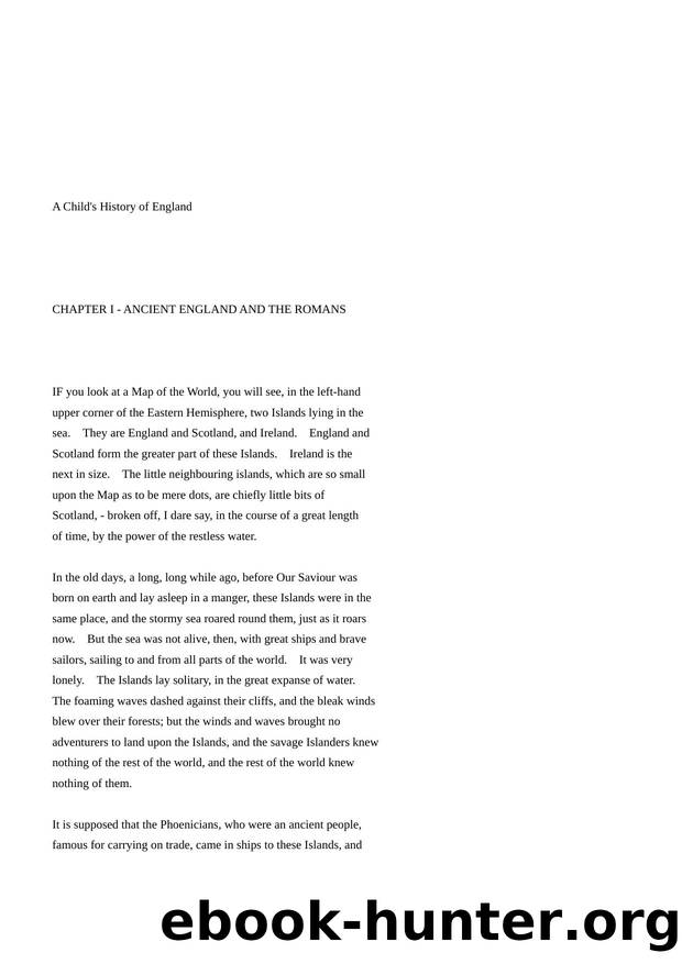 A Childs History of England by Unknown