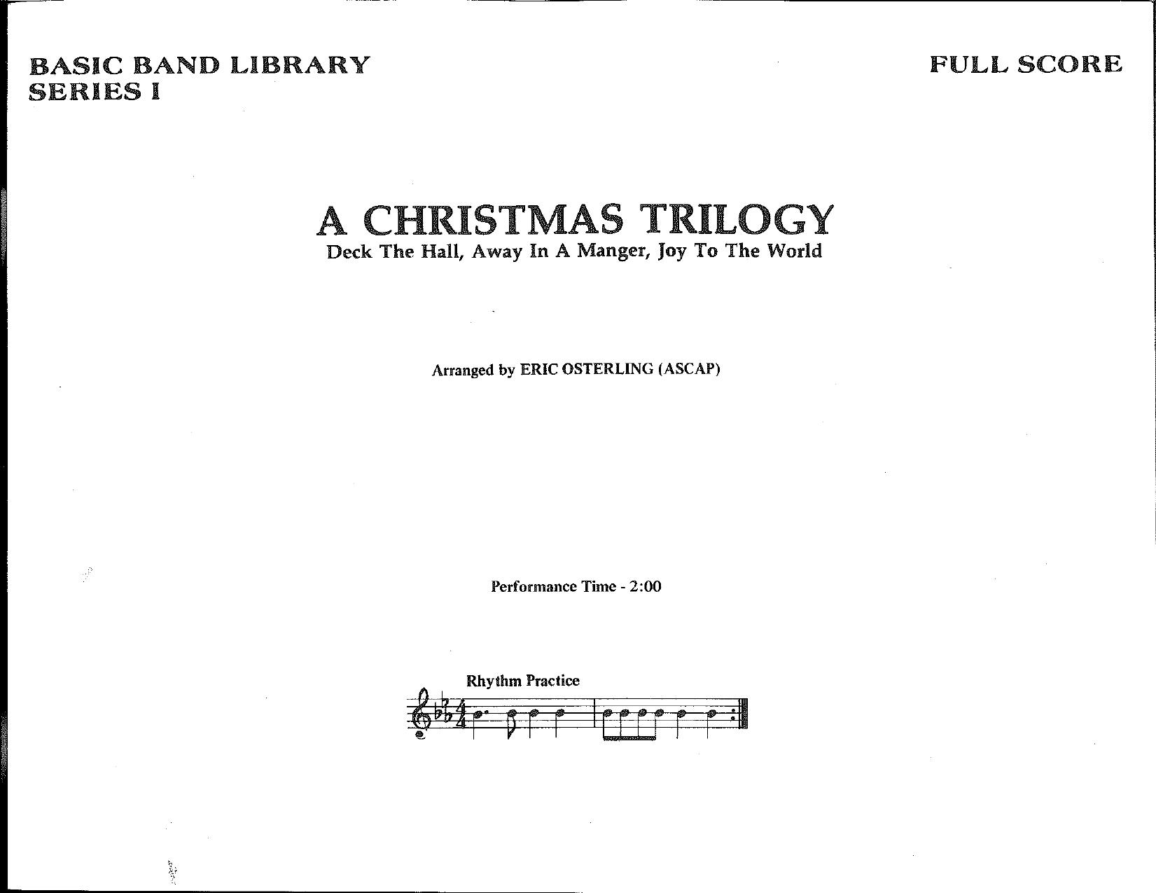 A Christmas Trilogy by Osterling Eric (arr.)
