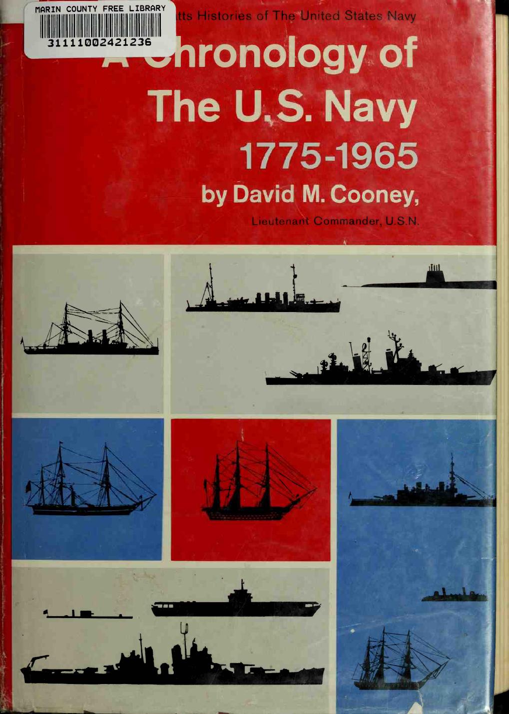 A Chronology of the U.S. Navy 1775-1965 by David M. Cooney