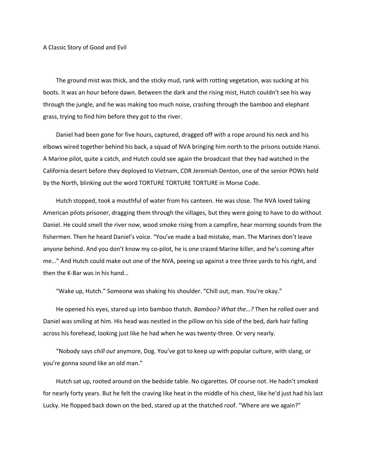 A Classic Story of Good and Evil by sarah black