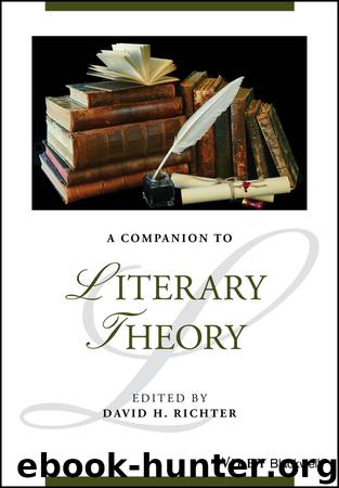 A Companion to Literary Theory by Richter David H.;