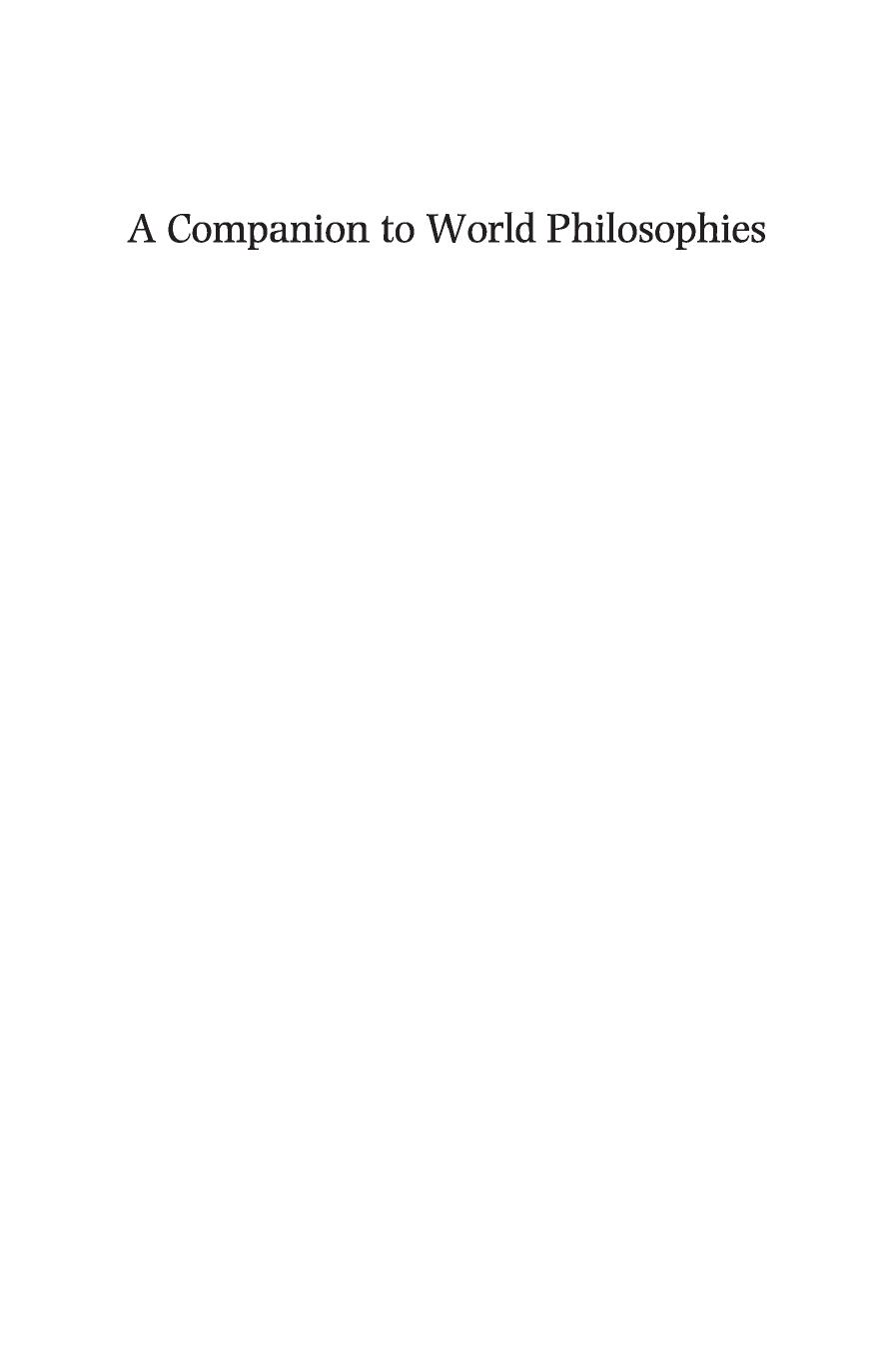 A Companion to World Philosophies by Eliot Deutsch Ron Bontekoe
