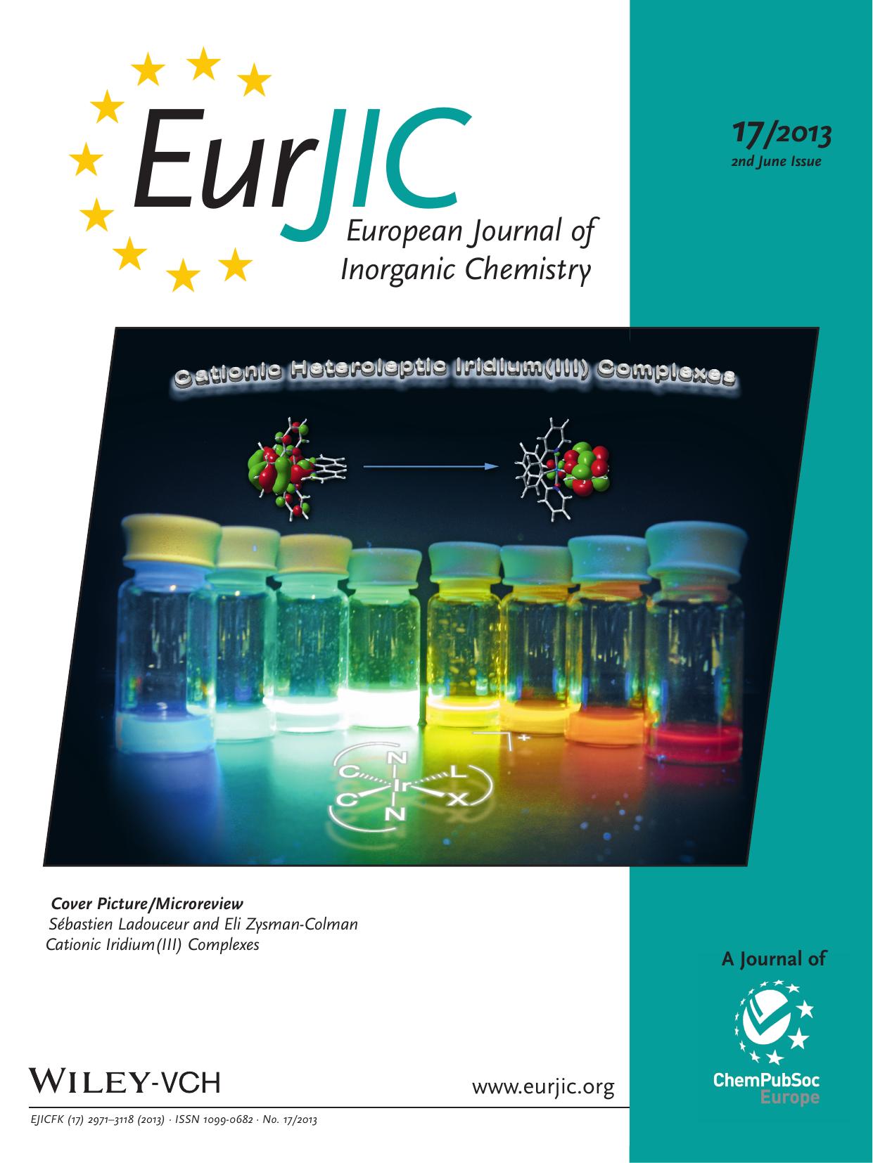 A Comprehensive Survey of Cationic Iridium(III) Complexes Bearing Nontraditional Ligand Chelation Motifs (Eur. J. Inorg. Chem. 172013) by Unknown