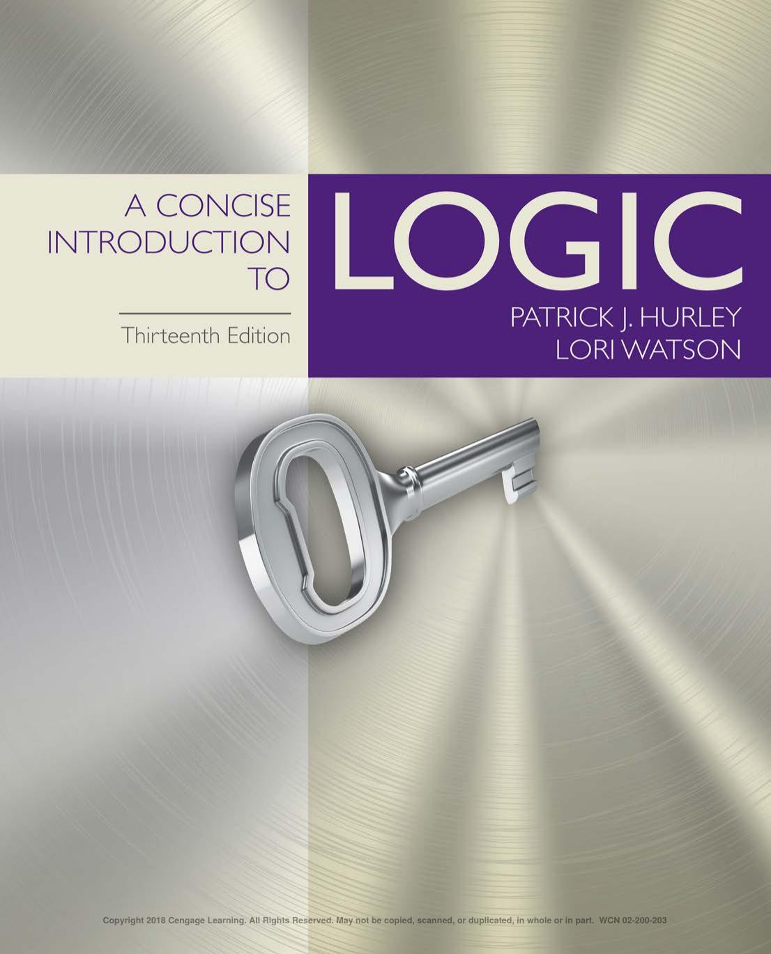 A Concise Introduction to Logic, 13th ed. by A Concise Introduction To Logic-Cengage (2017)