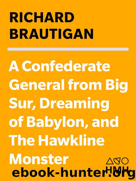 A Confederate General From Big Sur, Dreaming of Babylon, and the Hawkline Monster by Richard Brautigan