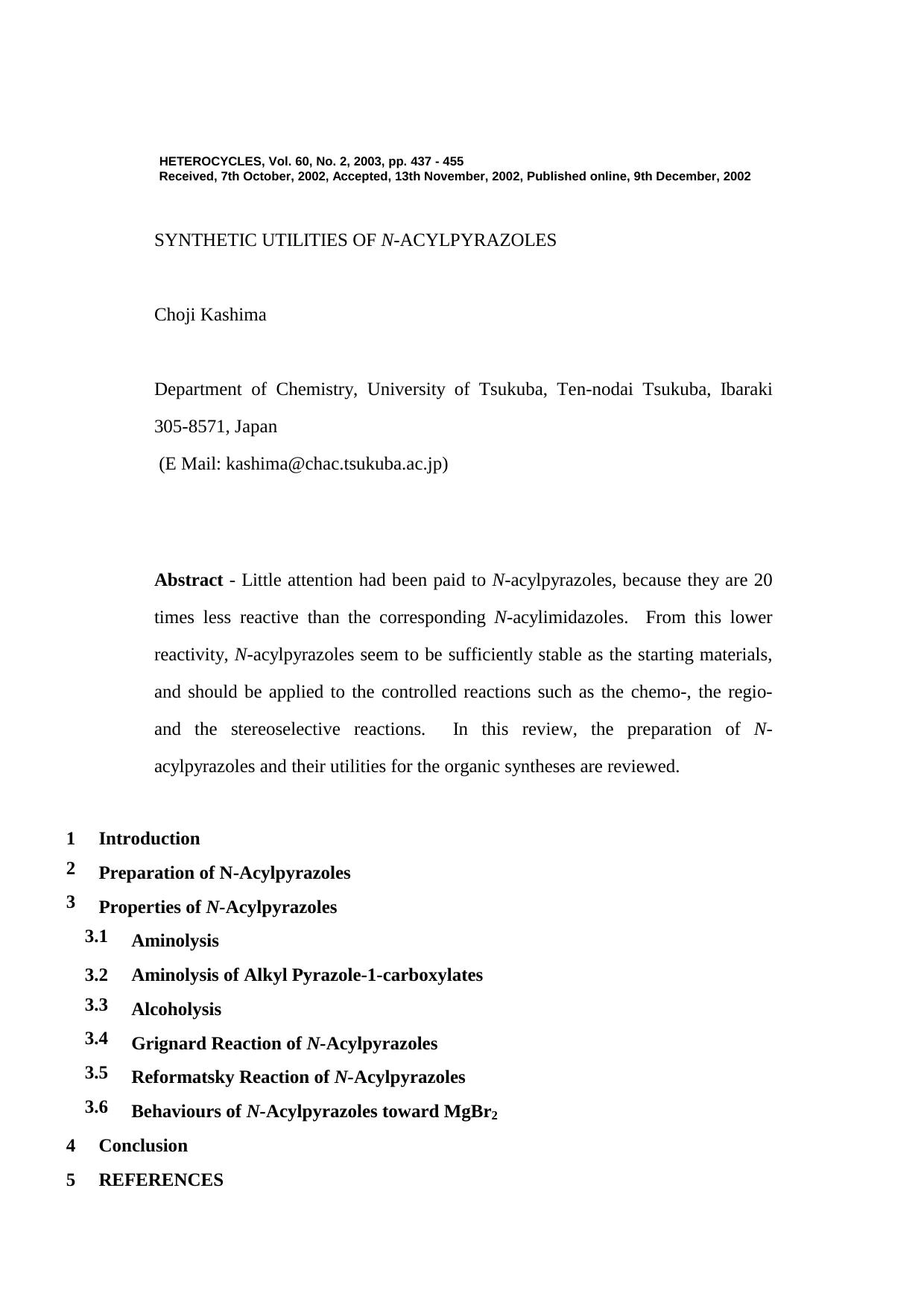 A Convenient Preparation of a-Keto Esters by the Grignard Reati... by 鹿島長次