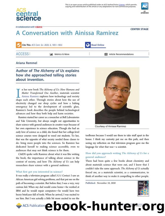 A Conversation with Ainissa Ramirez by Ariana Remmel