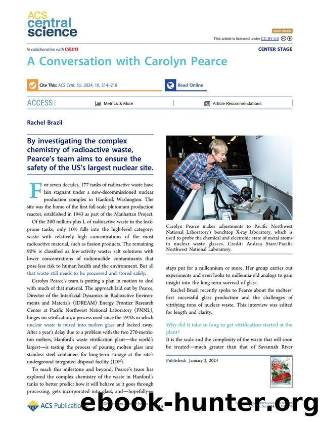 A Conversation with Carolyn Pearce by Rachel Brazil