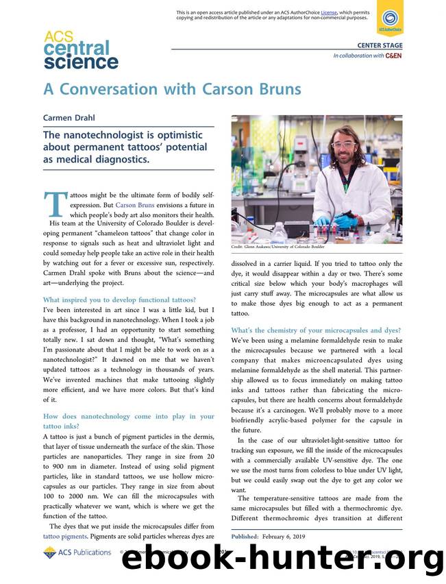 A Conversation with Carson Bruns by Carmen Drahl
