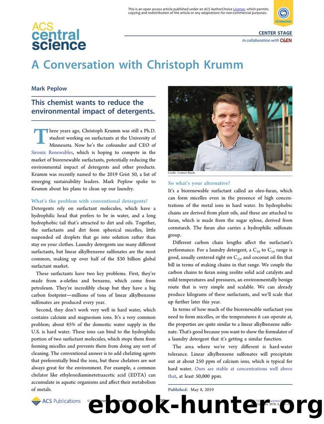 A Conversation with Christoph Krumm by Mark Peplow