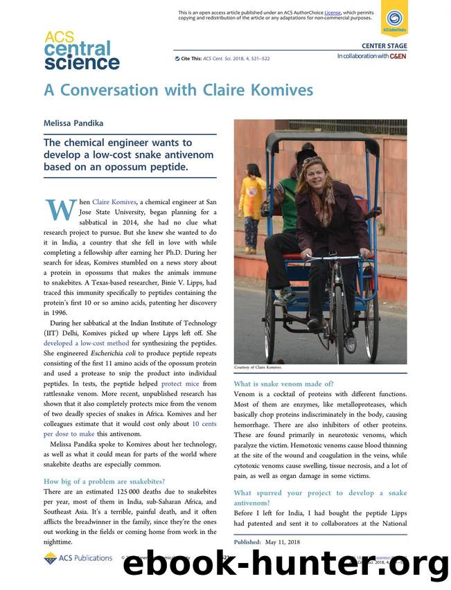 A Conversation with Claire Komives by Melissa Pandika
