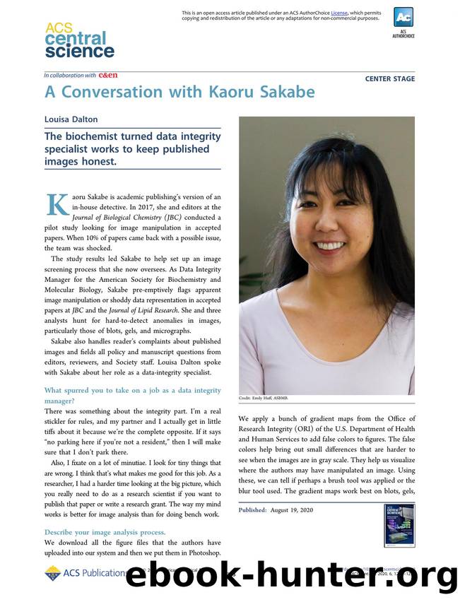 A Conversation with Kaoru Sakabe by Louisa Dalton