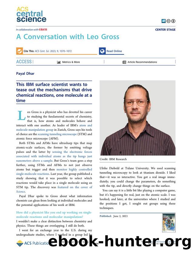 A Conversation with Leo Gross by Payal Dhar
