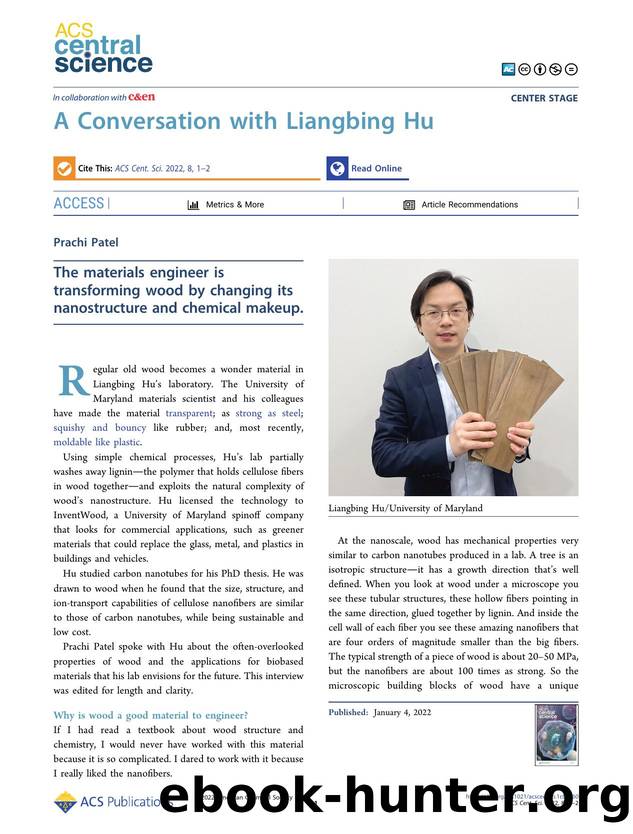A Conversation with Liangbing Hu by Prachi Patel