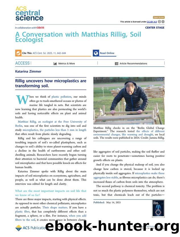 A Conversation with Matthias Rillig, Soil Ecologist by Katarina Zimmer