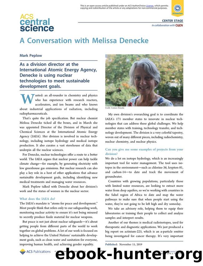 A Conversation with Melissa Denecke by Mark Peplow