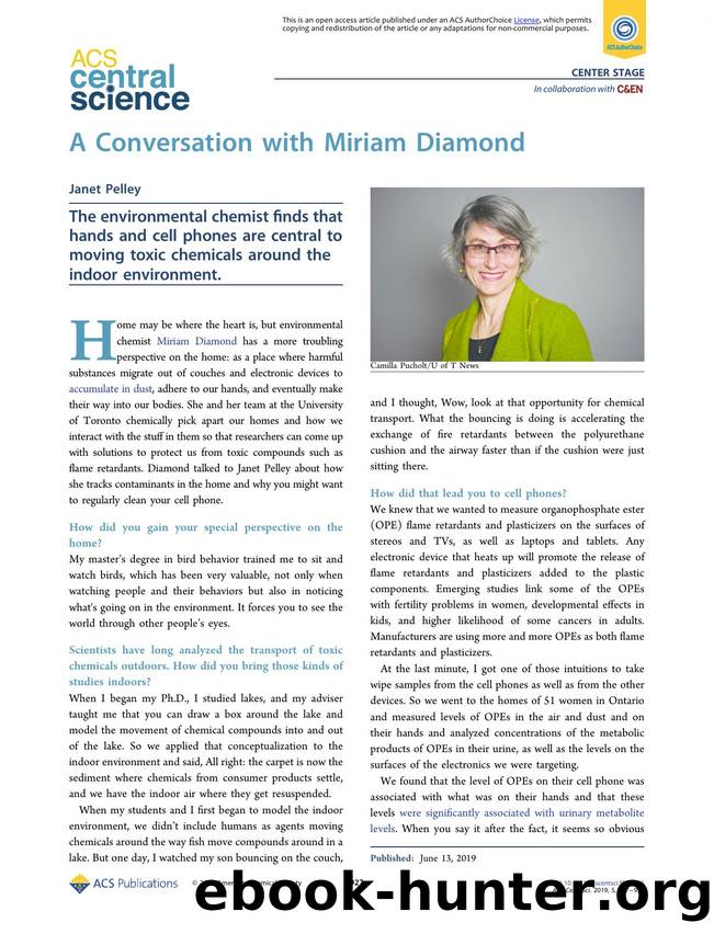 A Conversation with Miriam Diamond by Janet Pelley