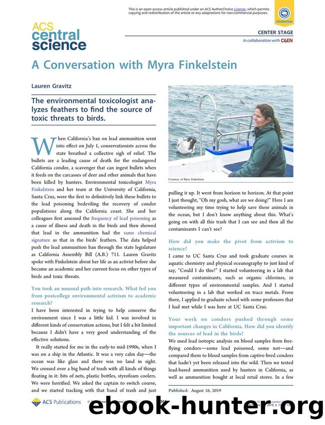 A Conversation with Myra Finkelstein by Lauren Gravitz