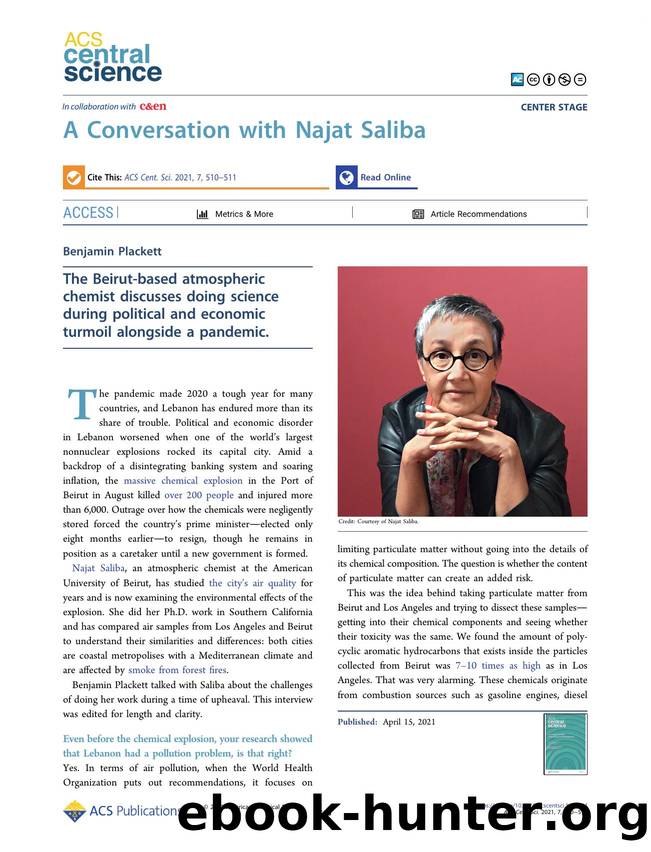A Conversation with Najat Saliba by Benjamin Plackett