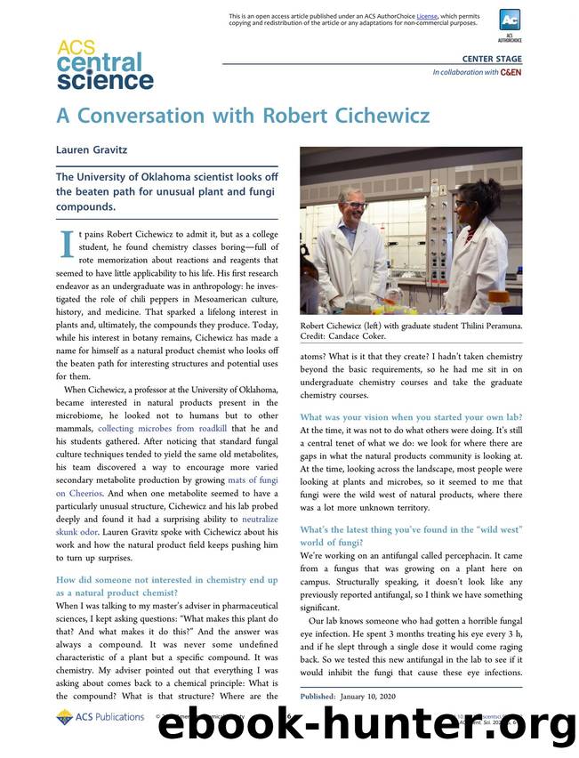A Conversation with Robert Cichewicz by Lauren Gravitz