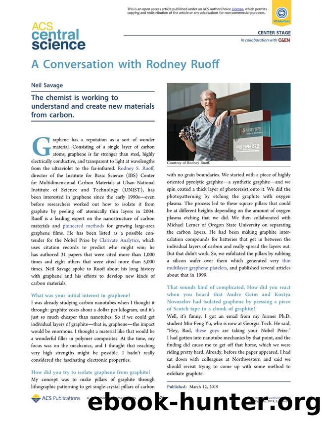 A Conversation with Rodney Ruoff by Neil Savage