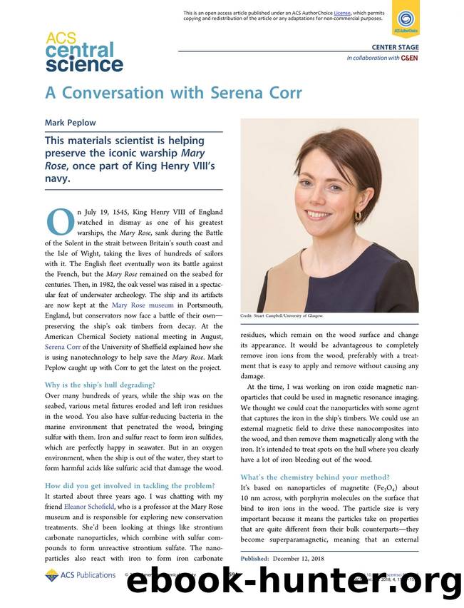 A Conversation with Serena Corr by Mark Peplow