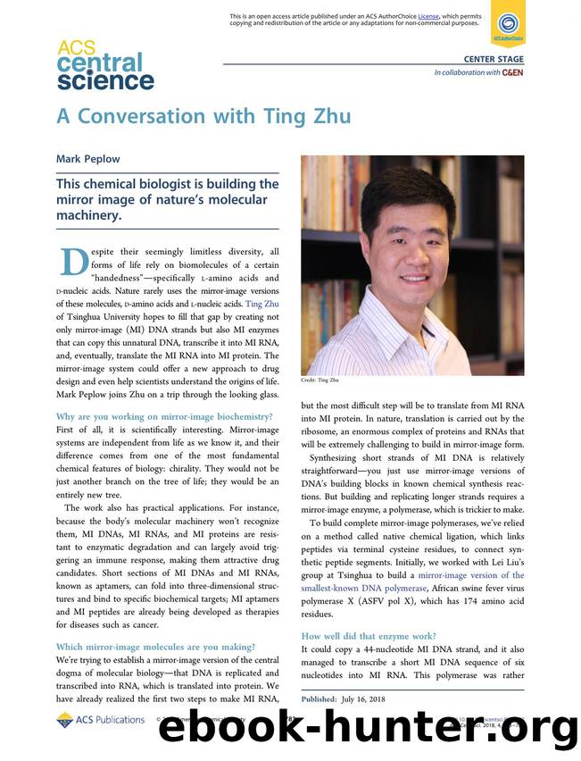 A Conversation with Ting Zhu by Mark Peplow