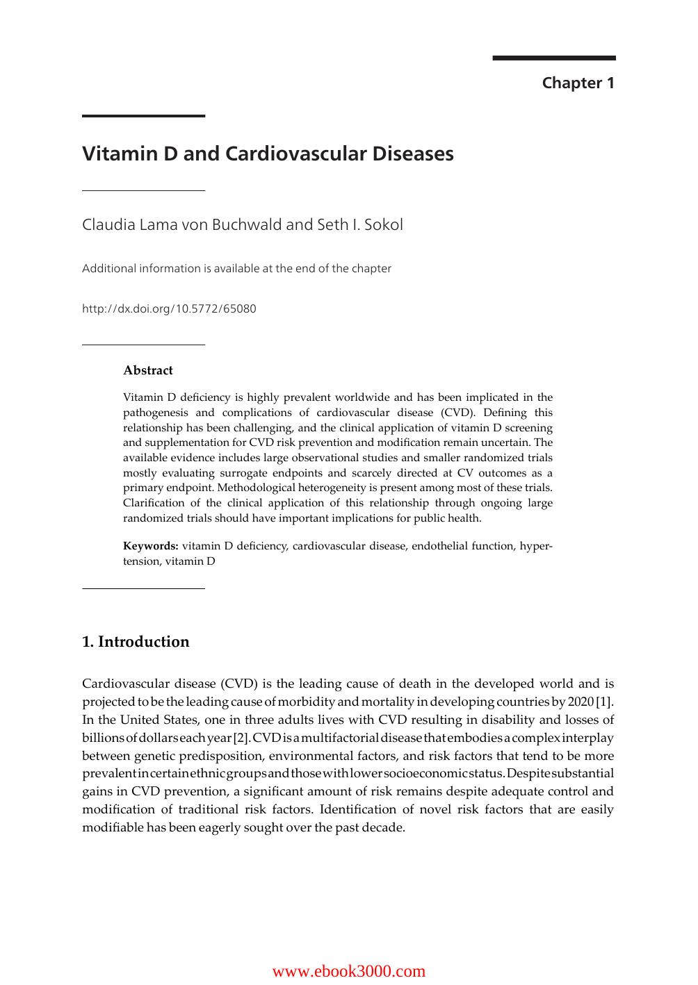 A Critical Evaluation of Vitamin D: Clinical Overview by Unknow