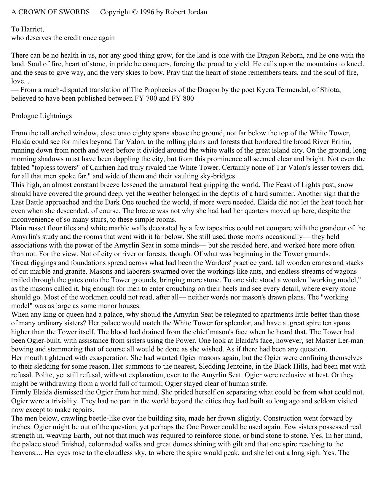 A Crown of Swords by Robert Jordan