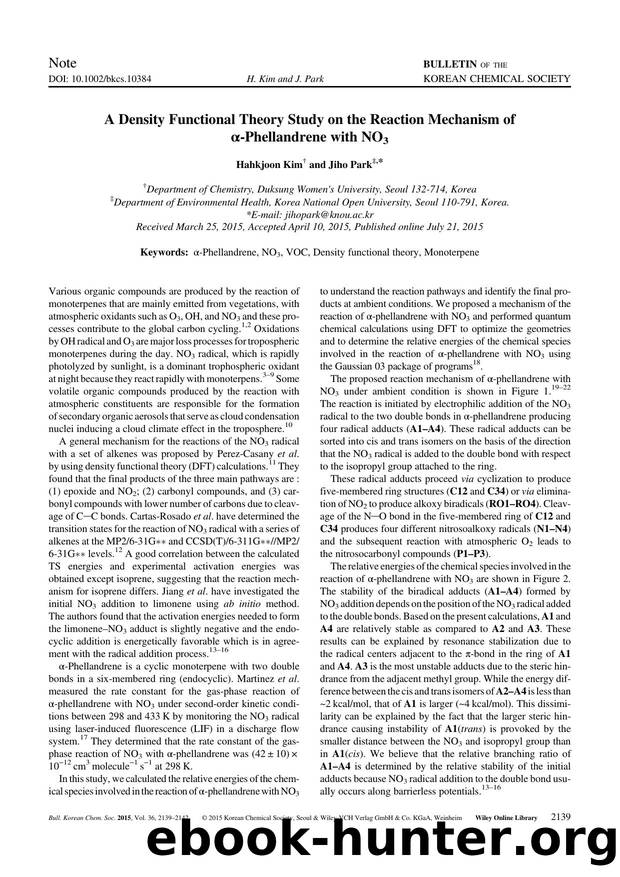 A Density Functional Theory Study on the Reaction Mechanism of Ãâ-Phellandrene with NO3 by Unknown