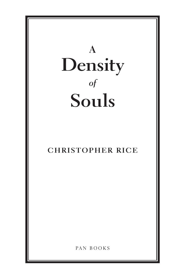 A Density of Souls by Christopher Rice