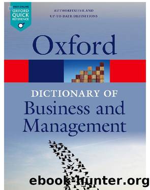 A Dictionary of Business and Management by Unknown