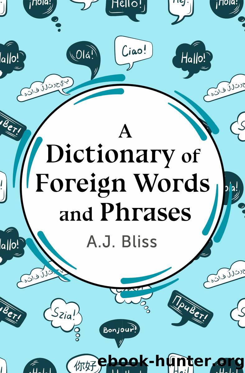 A Dictionary of Foreign Words and Phrases by Bliss A. J.;