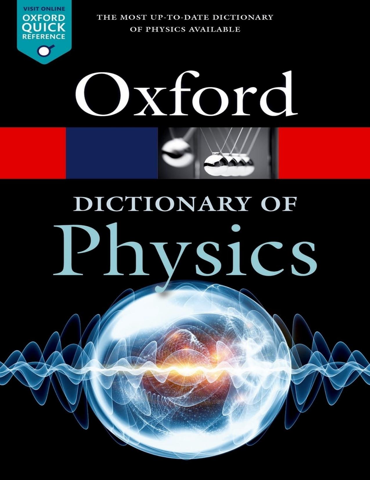 A Dictionary of Physics by Richard Rennie & Jonathan Law