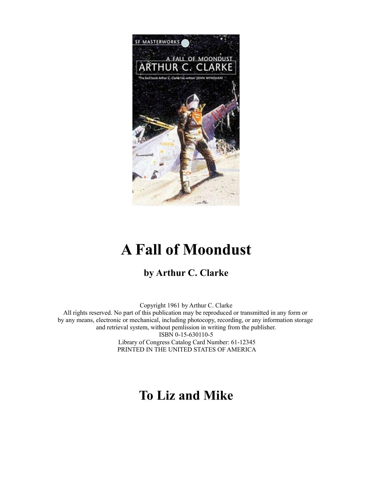 A Fall of Moon Dust by Arthur C. Clarke
