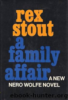A Family Affair: A Nero Wolfe Novel by Rex Stout