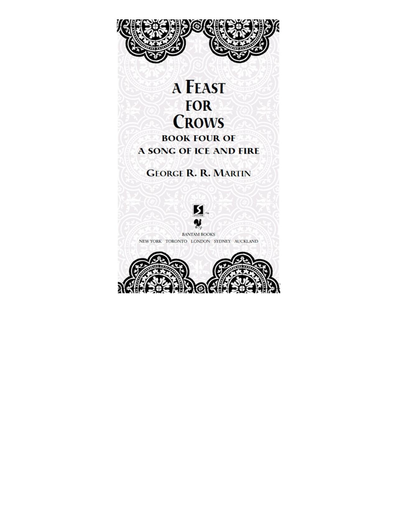 A Feast For Crows by George R. R. Martin