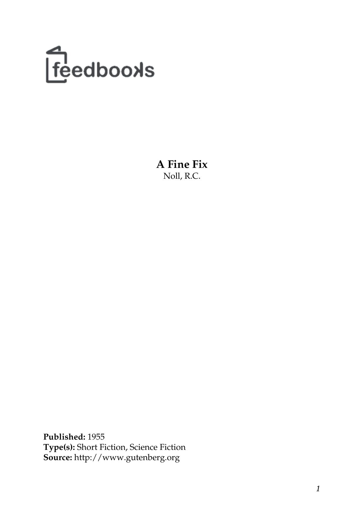 A Fine Fix by Noll R.C