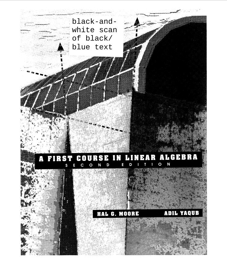A First Course in Linear Algebra [black&white only] by Hal G. Moore Adil Yaqub