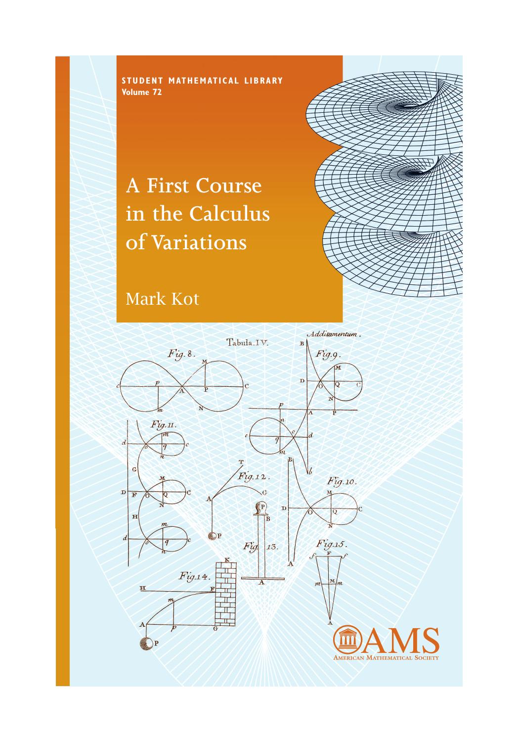 A First Course in the Calculus of Variations by Mark Kot