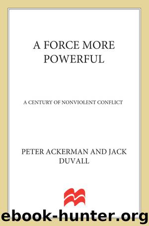 A Force More Powerful: A Century of Non-violent Conflict by Peter Ackerman & Jack DuVall