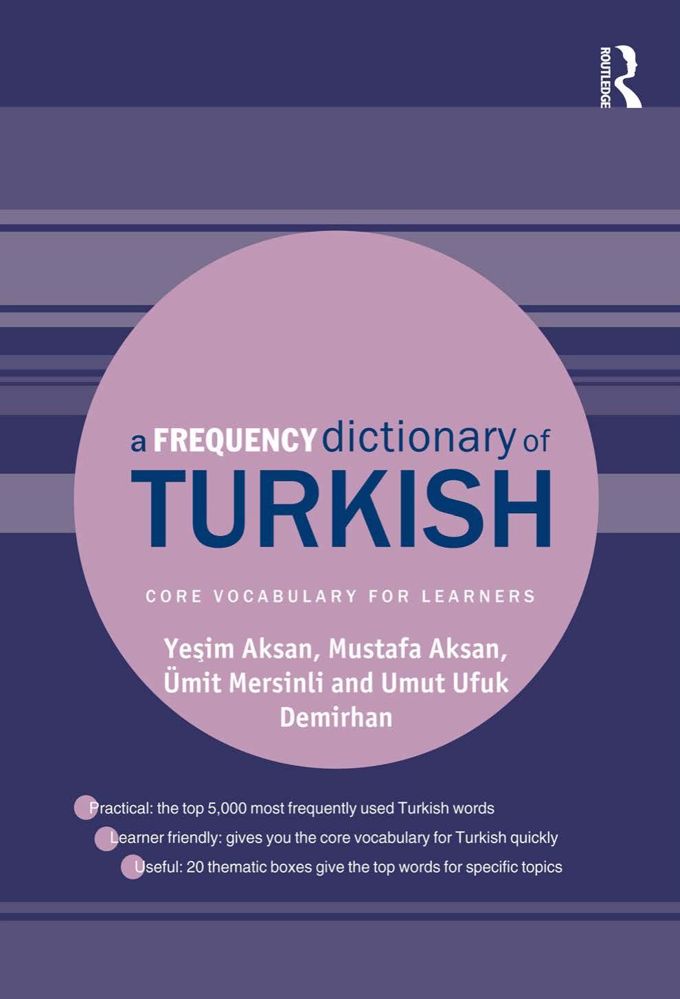 A Frequency Dictionary of Turkish by Unknow