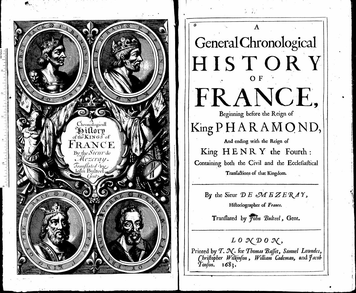 A General Chronological History of France by De Mezeray