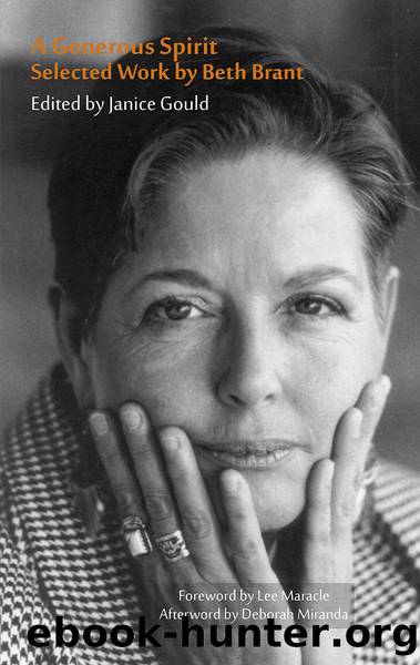 A Generous Spirit by Janice Gould