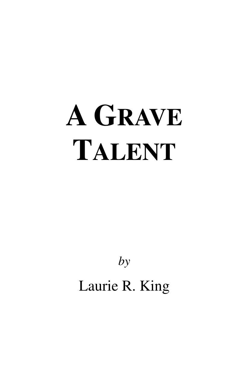 A Grave Talent by Laurie R. King