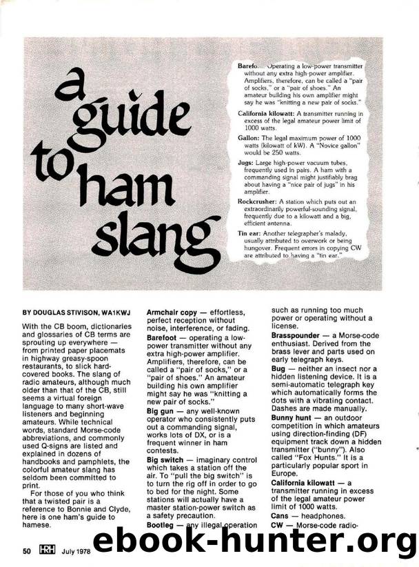 A Guide To Ham Slang by Unknown